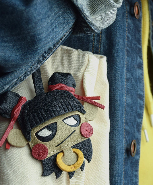 Nezha Handmade Genuine Leather Bag Charm