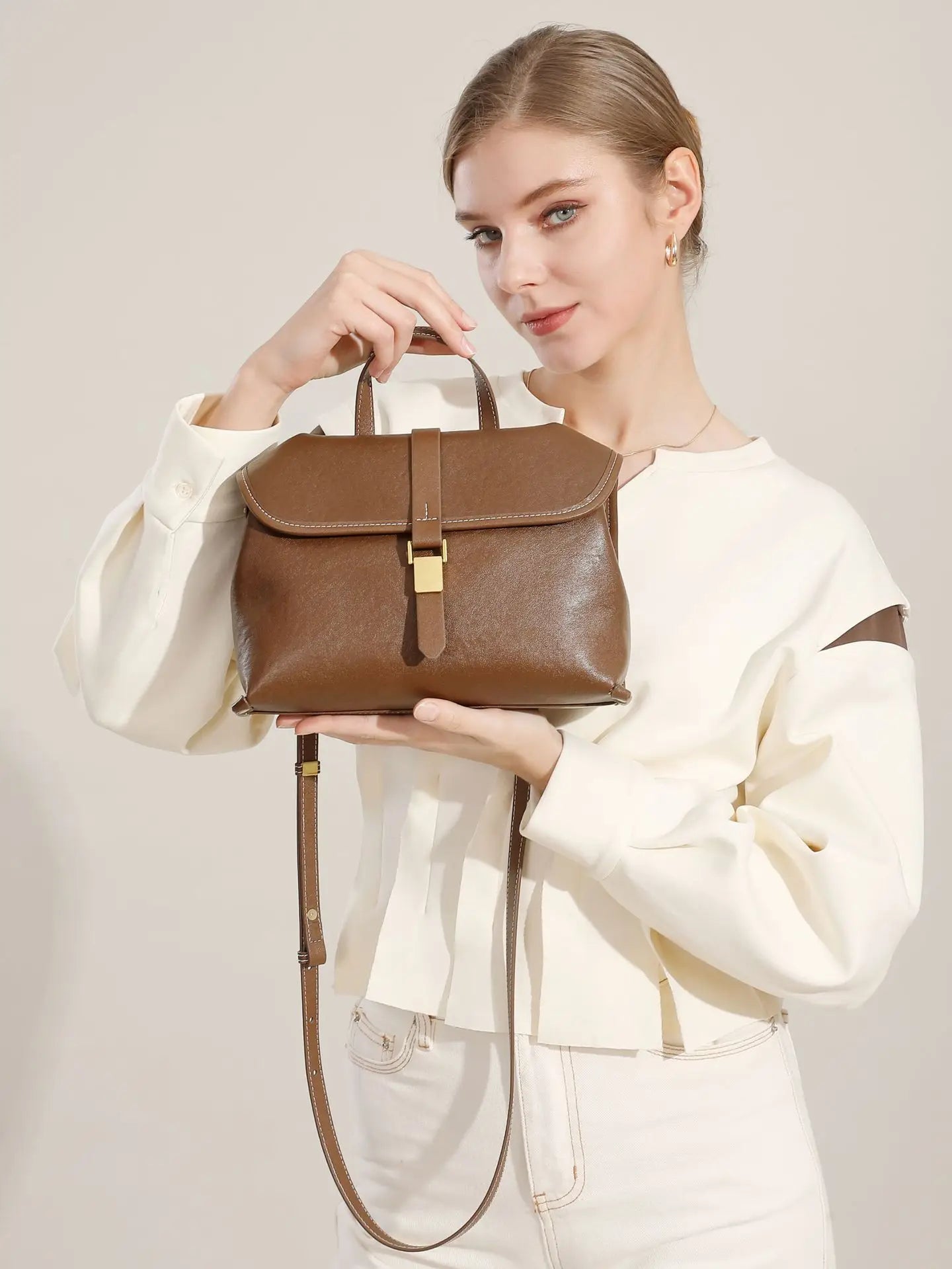 YANATARI Genuine leather woman bag shoulder bag Handbags ladies crossbody bags luxury designer minimalism bag cowhide bag