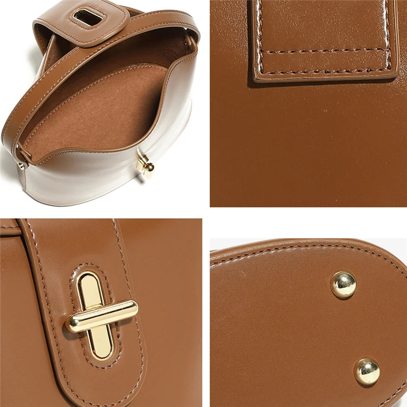 Burmisa Vintage Leather Small Crossbody Bags