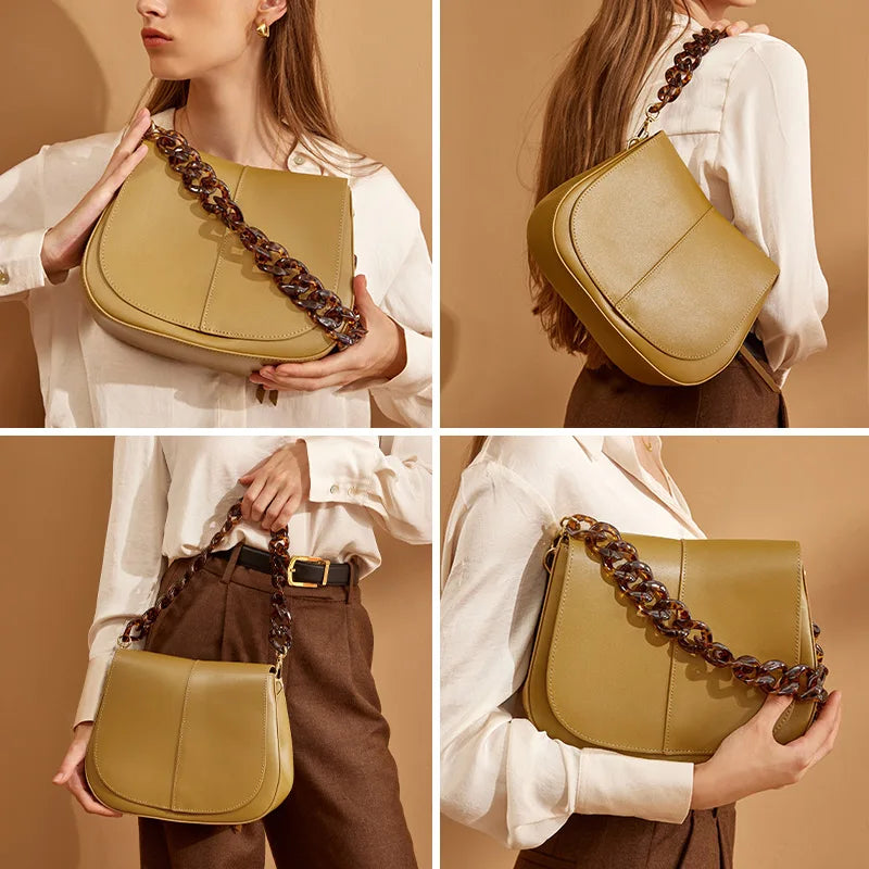 Beau Pip Acrylic Handle Messenger Bags