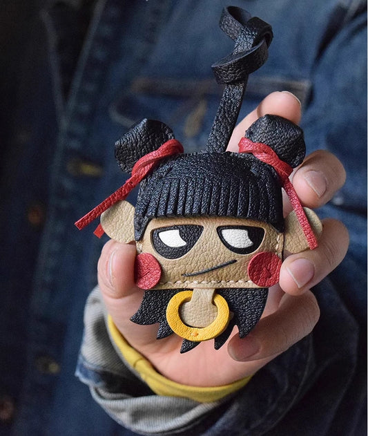 Nezha Handmade Genuine Leather Bag Charm