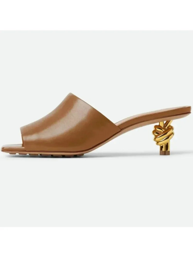 Summer New Slim Square Fit High-heeled Sandals