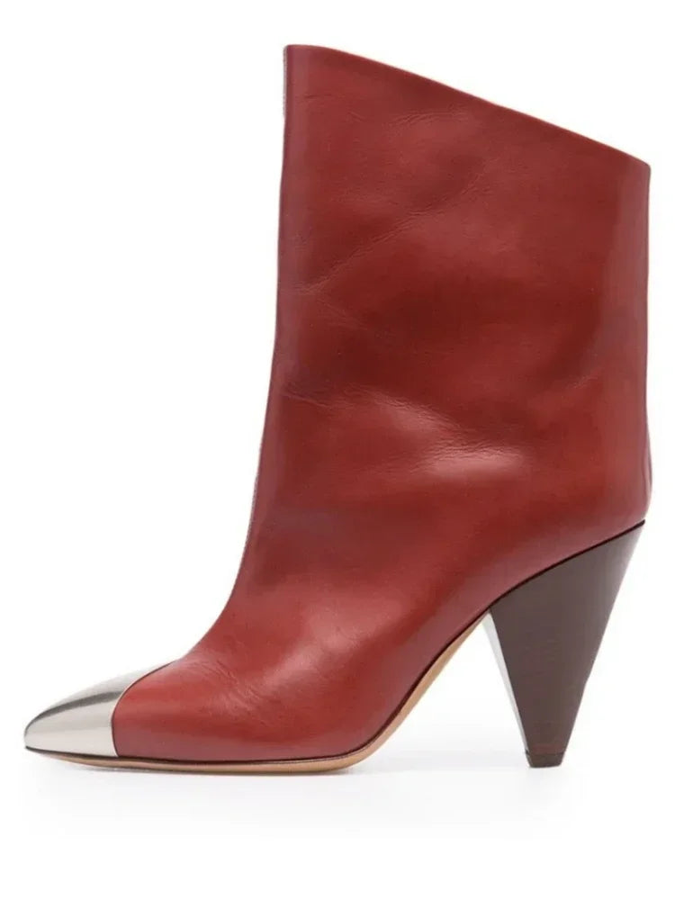 red-leather-pointed-toe-boots-with-silver-tip