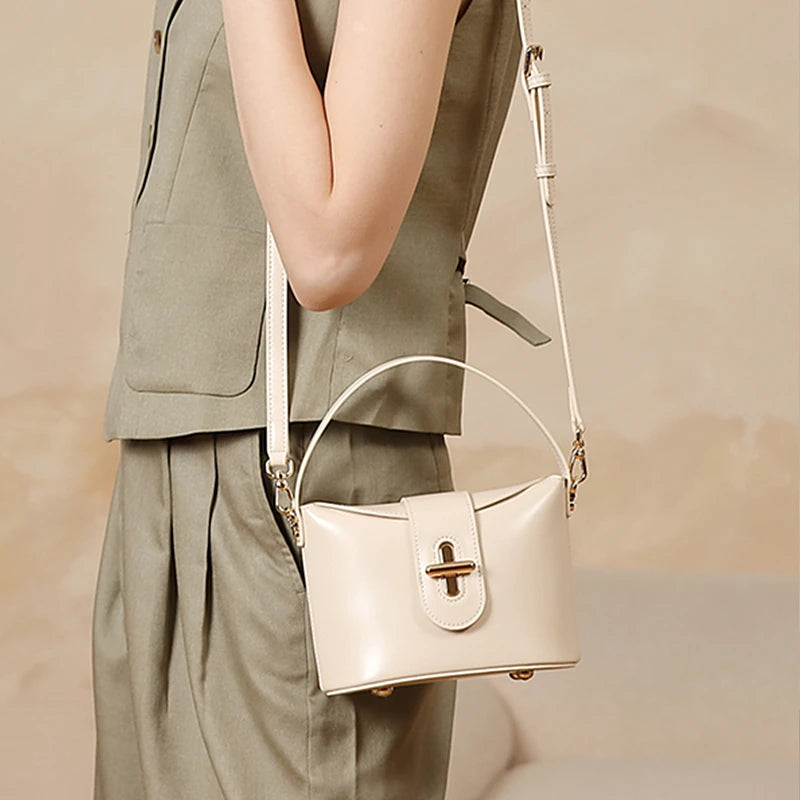 Burmisa Vintage Leather Small Crossbody Bags