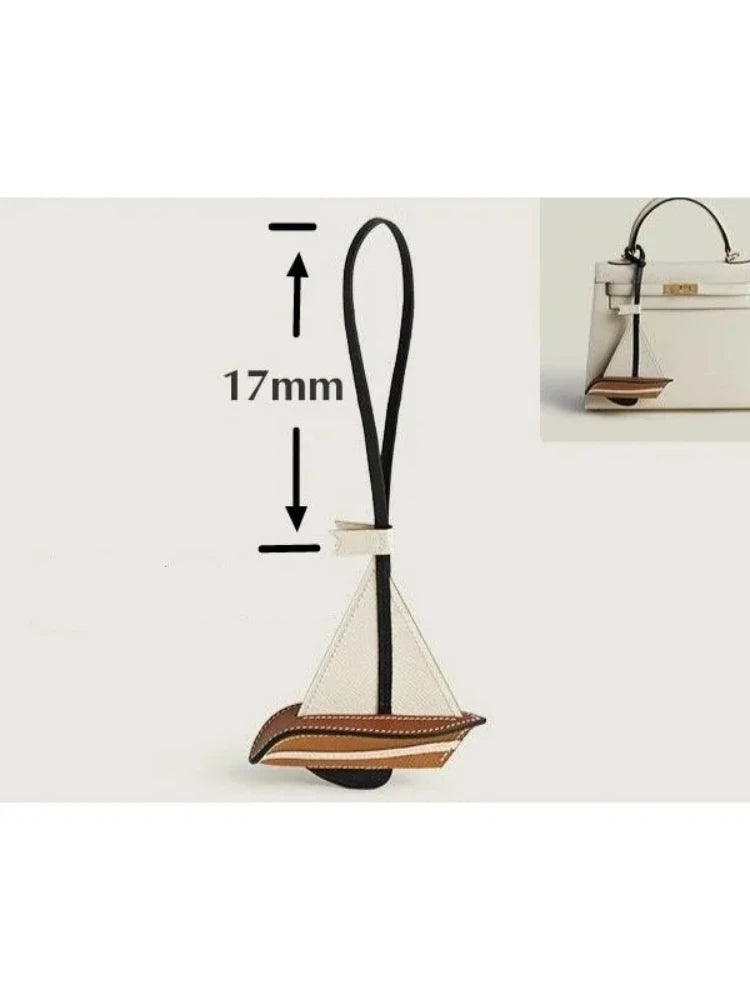 Sailboat Handmade Cowhide Bags Accessory