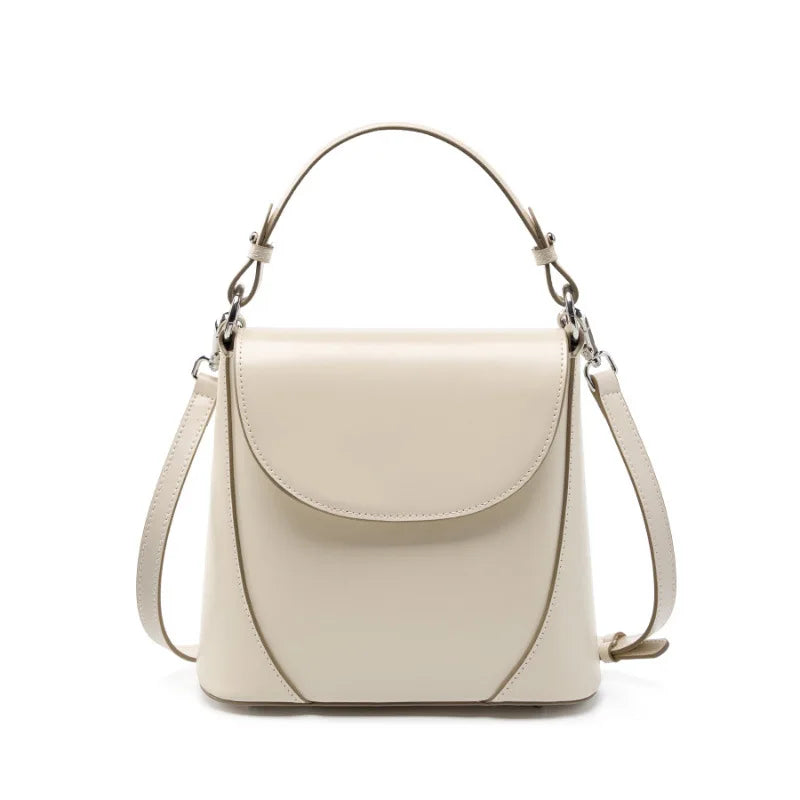 The Cordelia Genuine Leather Crossbody Baguette Bag