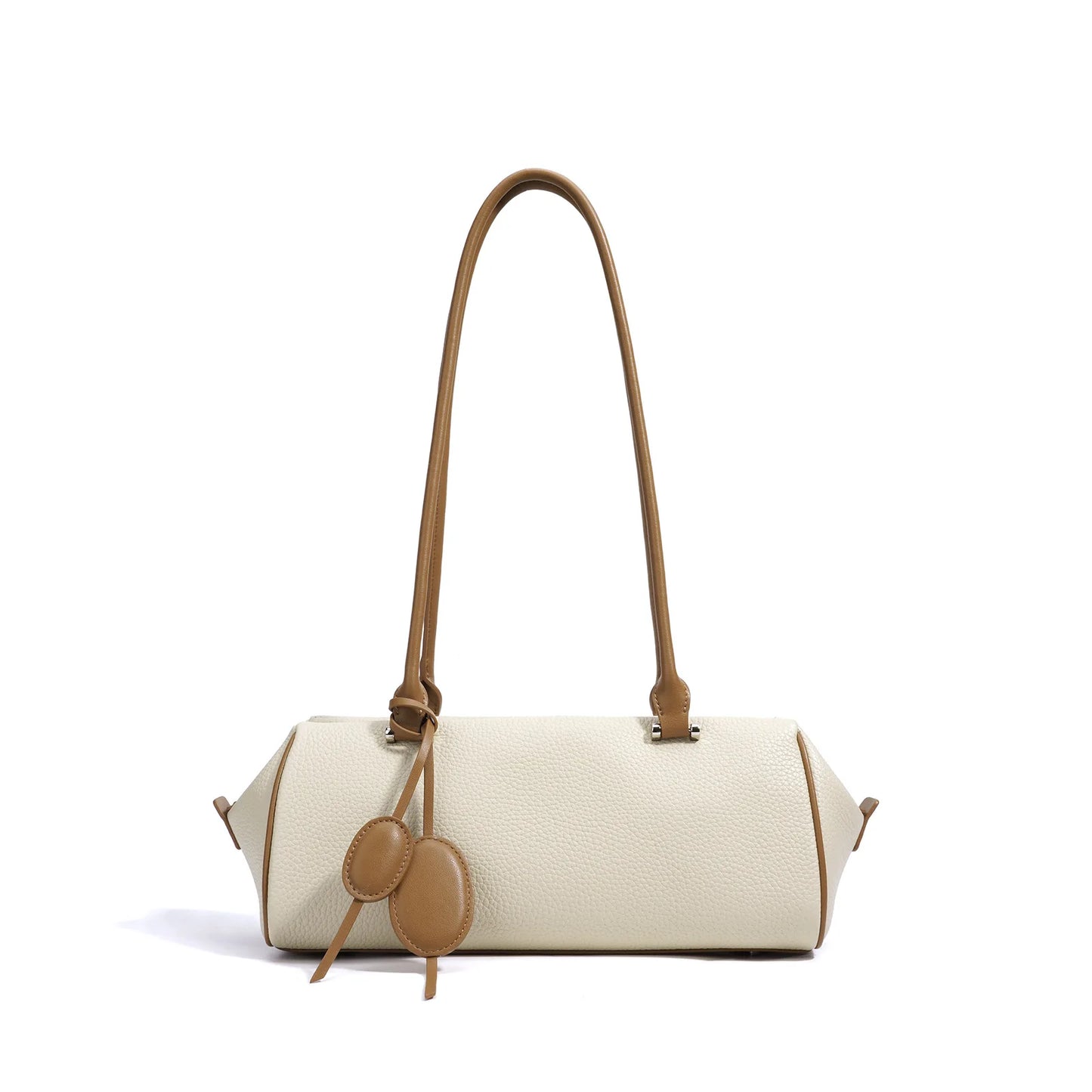 Juno Bloom Genuine Leather Minimalist Baguette Commuting Shoulder Bag