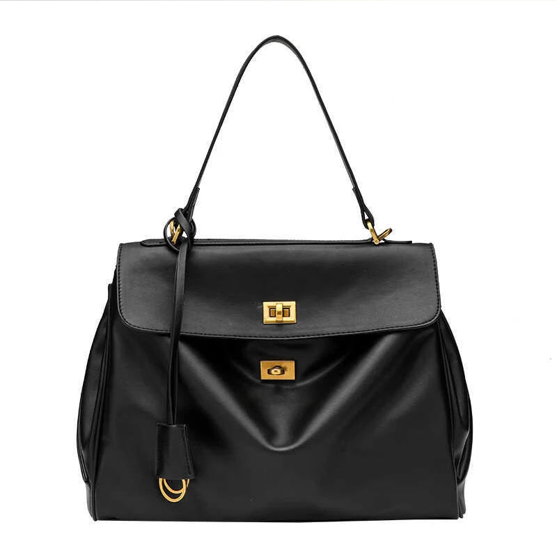 Zenna Leather Crossbody Large Capacity Shoulder Bag