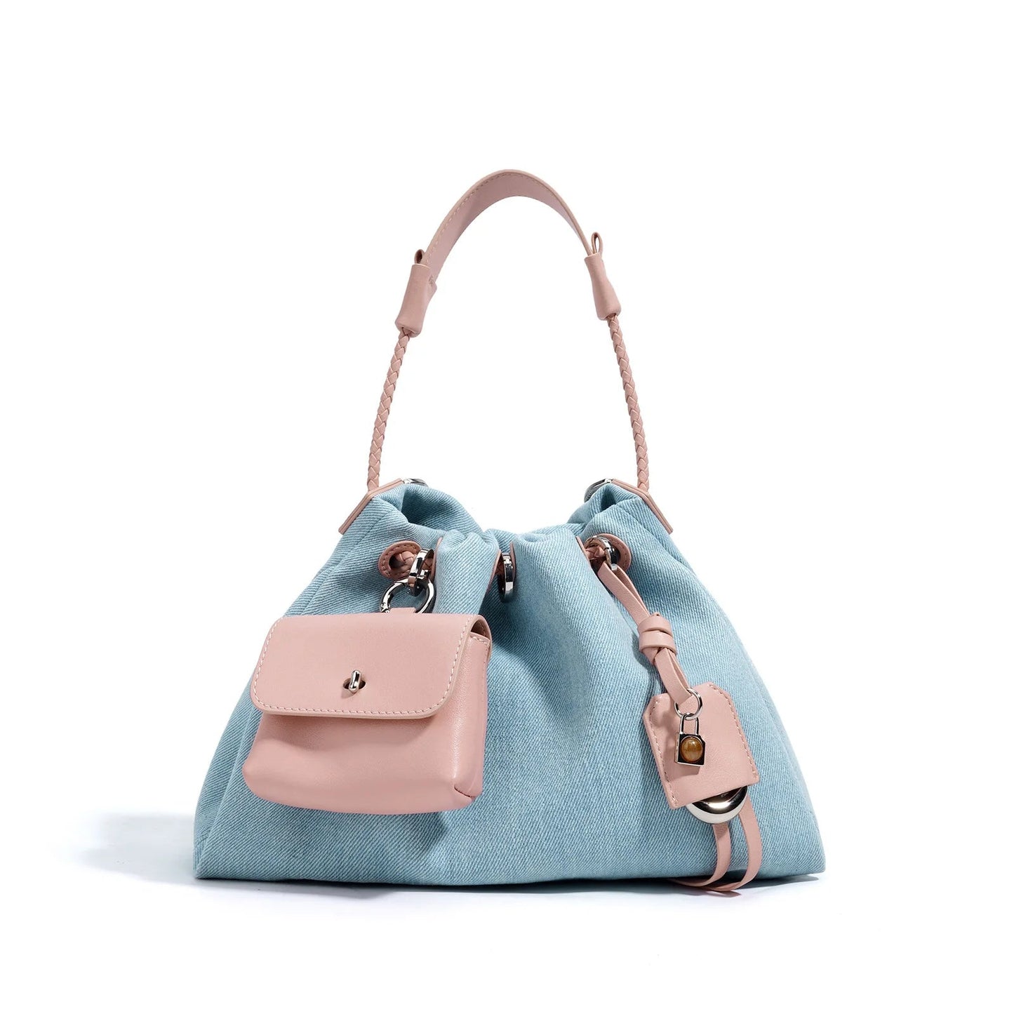 The Trixie Denim Messenger Saddle Bag