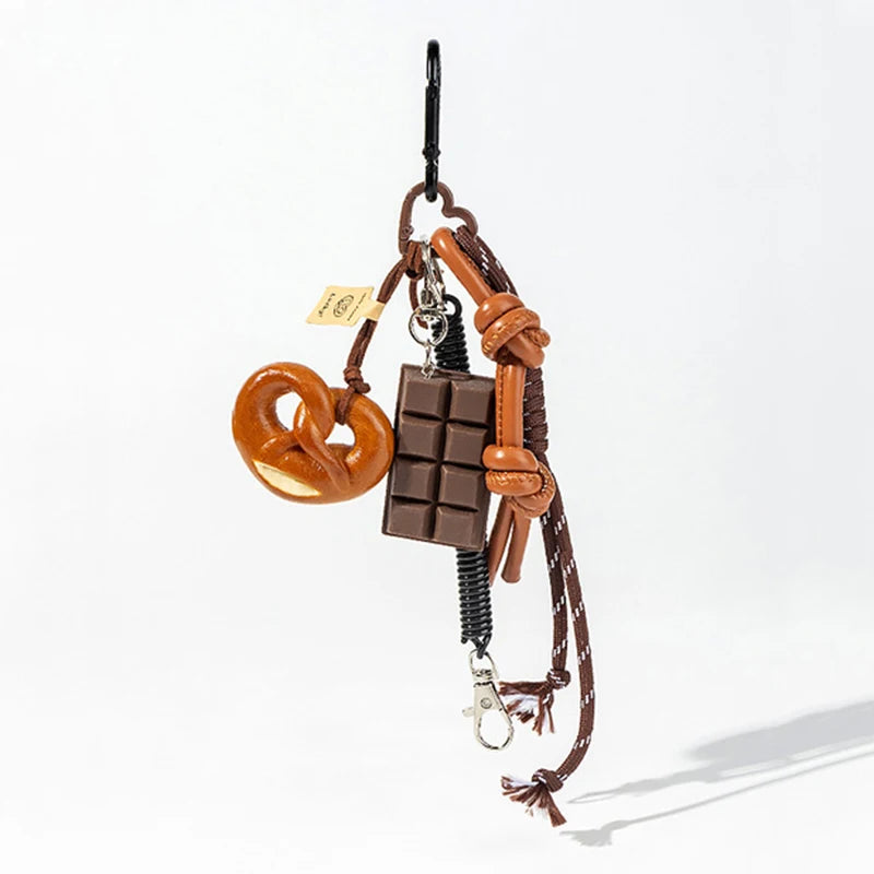 Braided Rope Chocolate Pendant
