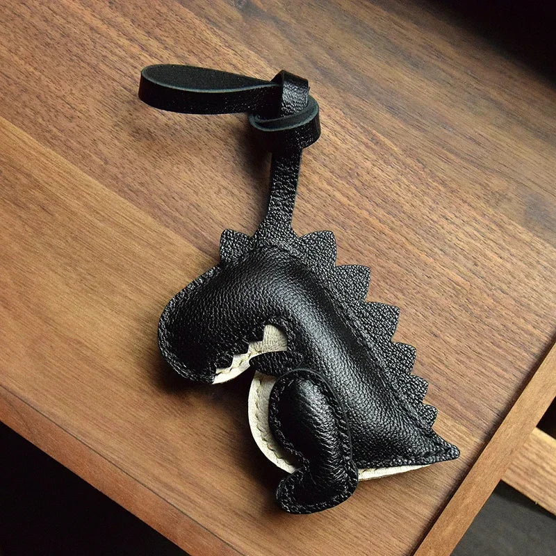Leather Little Dinosaur Bag Charm