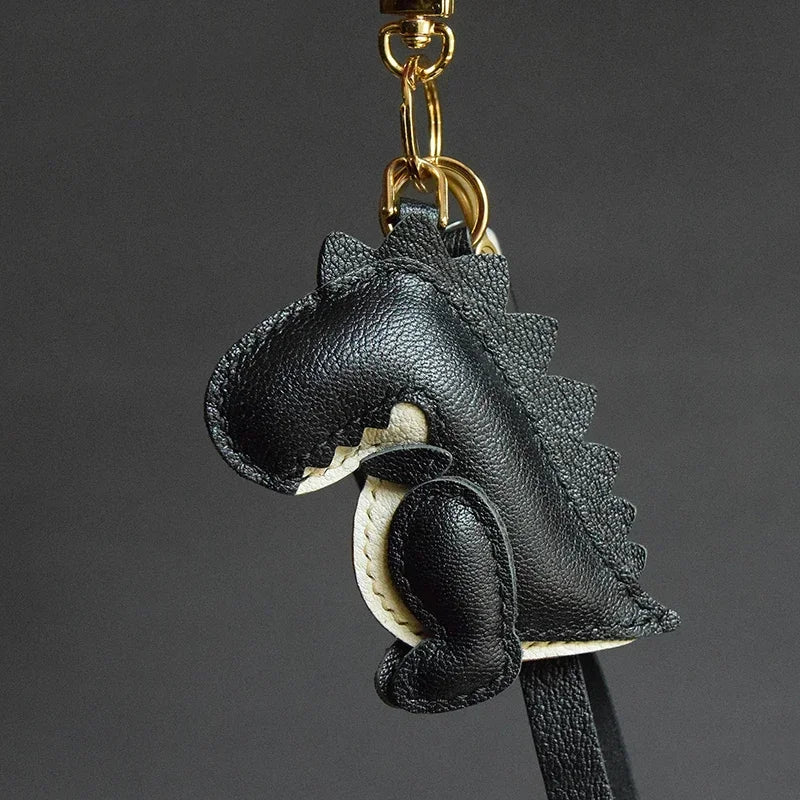 Leather Little Dinosaur Bag Charm
