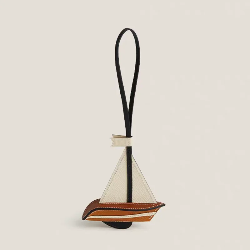 Sailboat Handmade Cowhide Bags Accessory