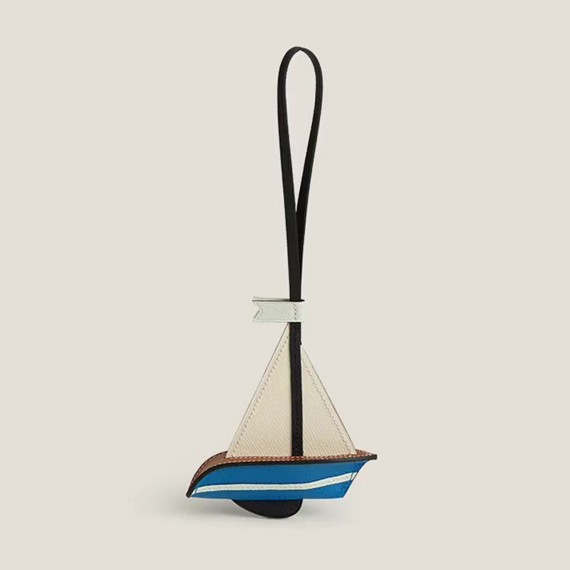 Sailboat Handmade Cowhide Bags Accessory