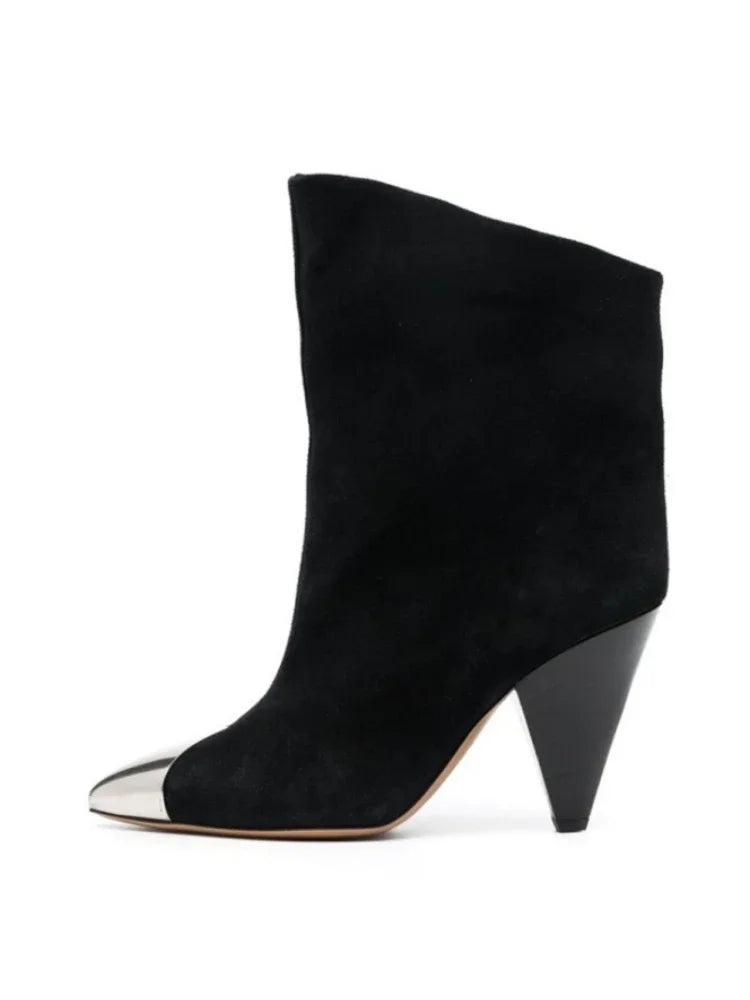 black-suede-pointed-toe-boots-with-silver-tip