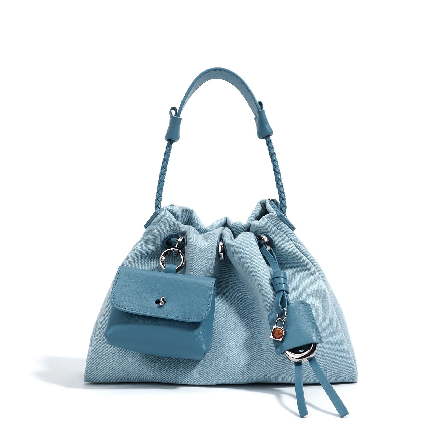 The Trixie Denim Messenger Saddle Bag