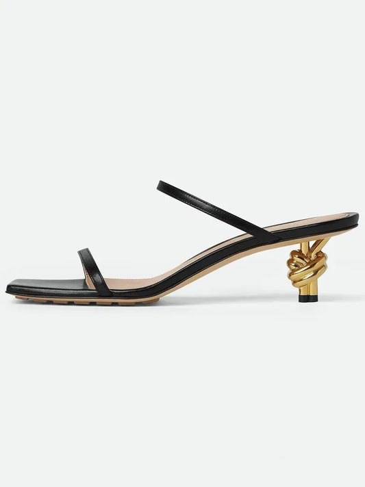Summer New Slim Square Fit High-heeled Sandals