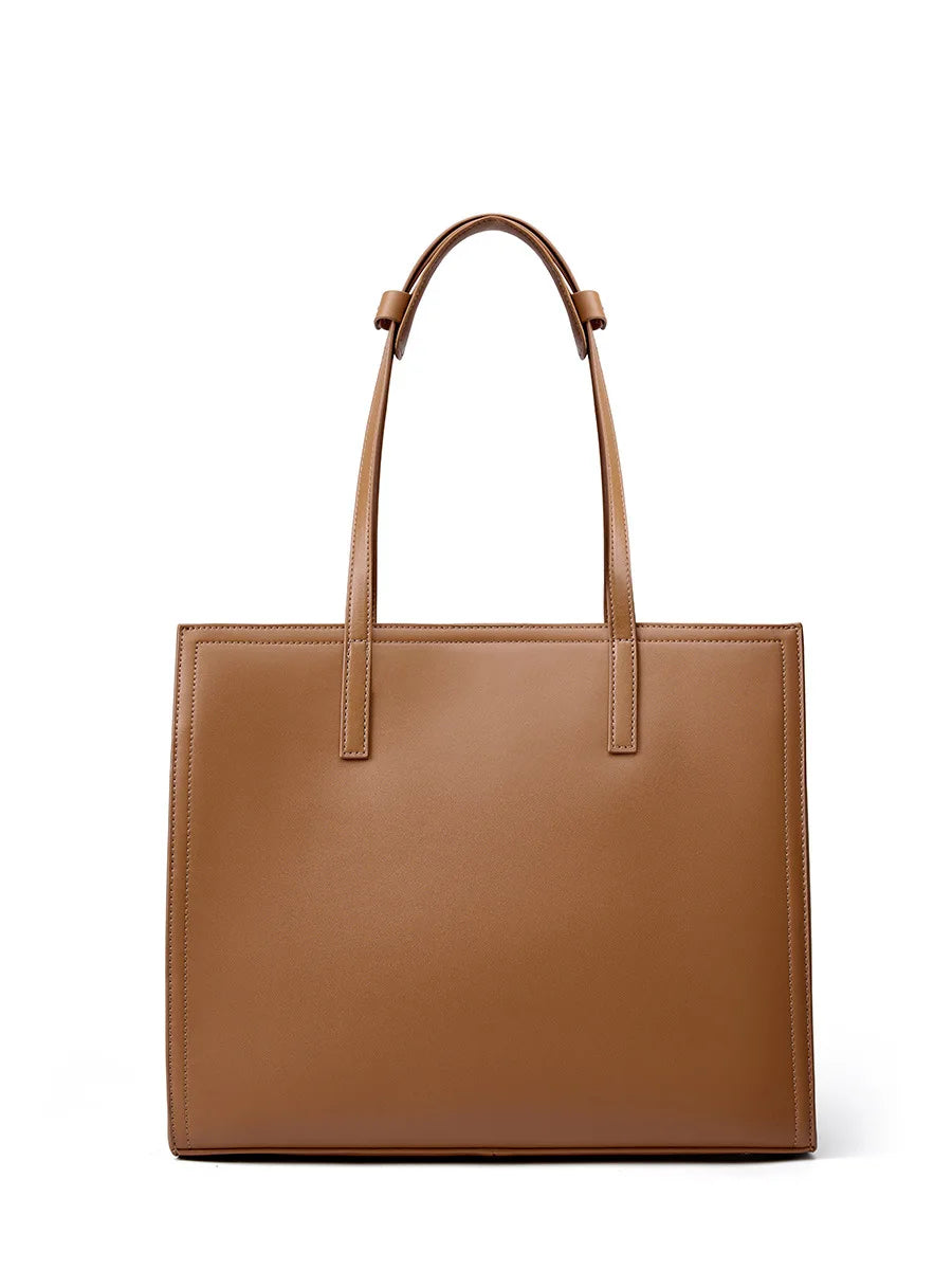 Jette Cowhide Split Leather Minimalist Shoulder Bag