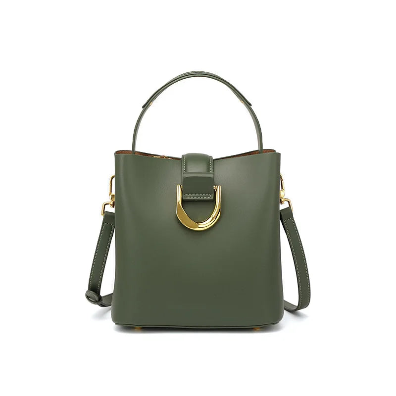 Étoile cowhide bucket bag