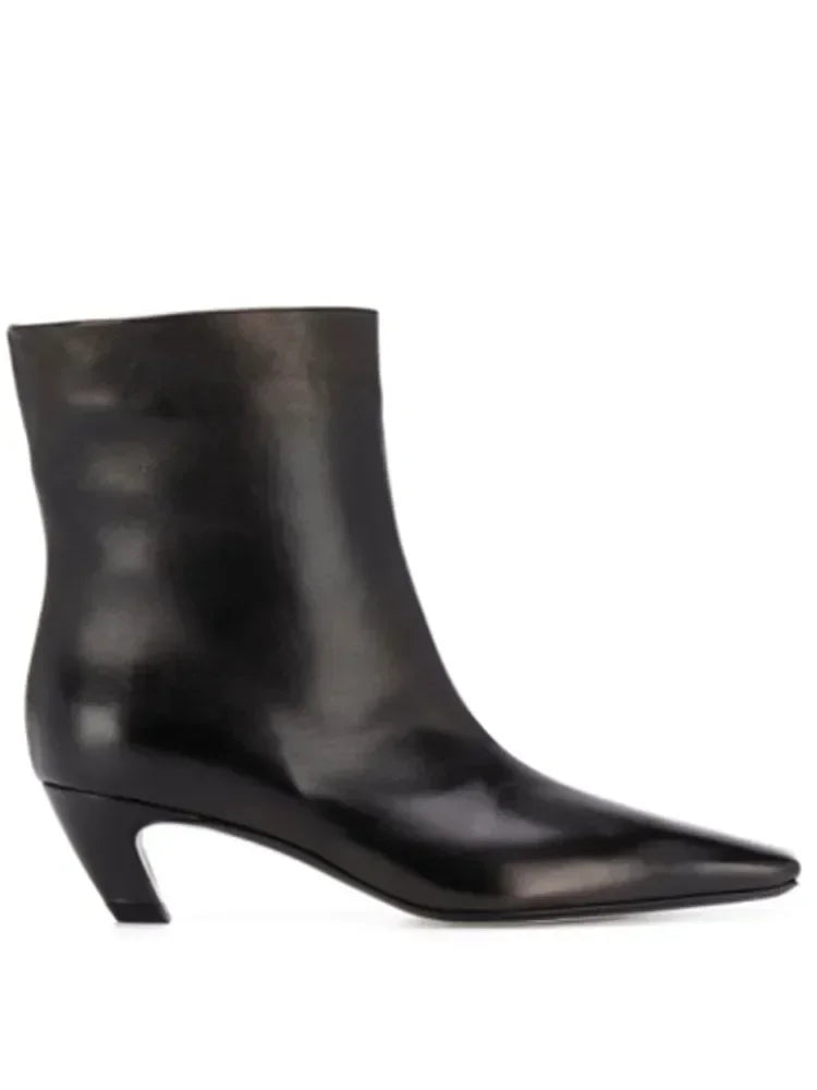 Low Heel Embroidered Multi Functional Women's Square Head Boots