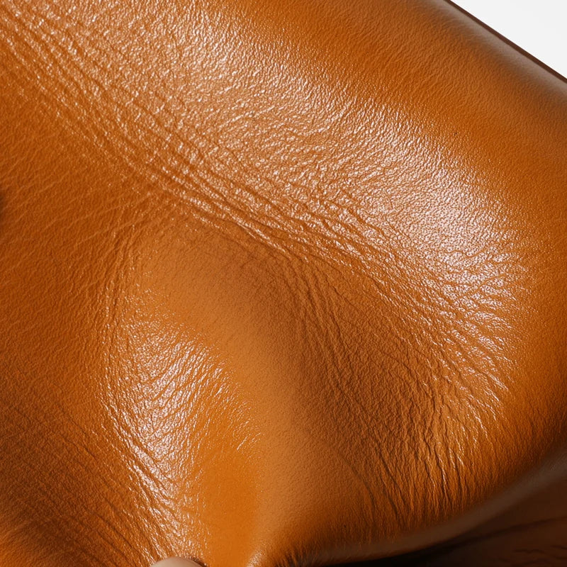 Elowen Leather Minimalist Doctor Messenger Bag