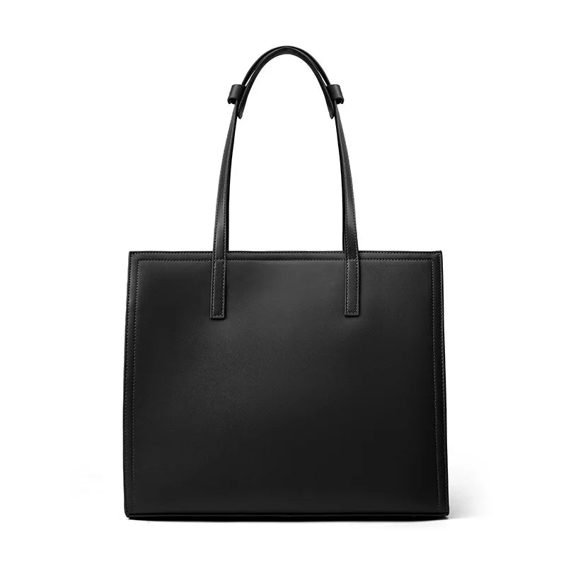 Jette Cowhide Split Leather Minimalist Shoulder Bag