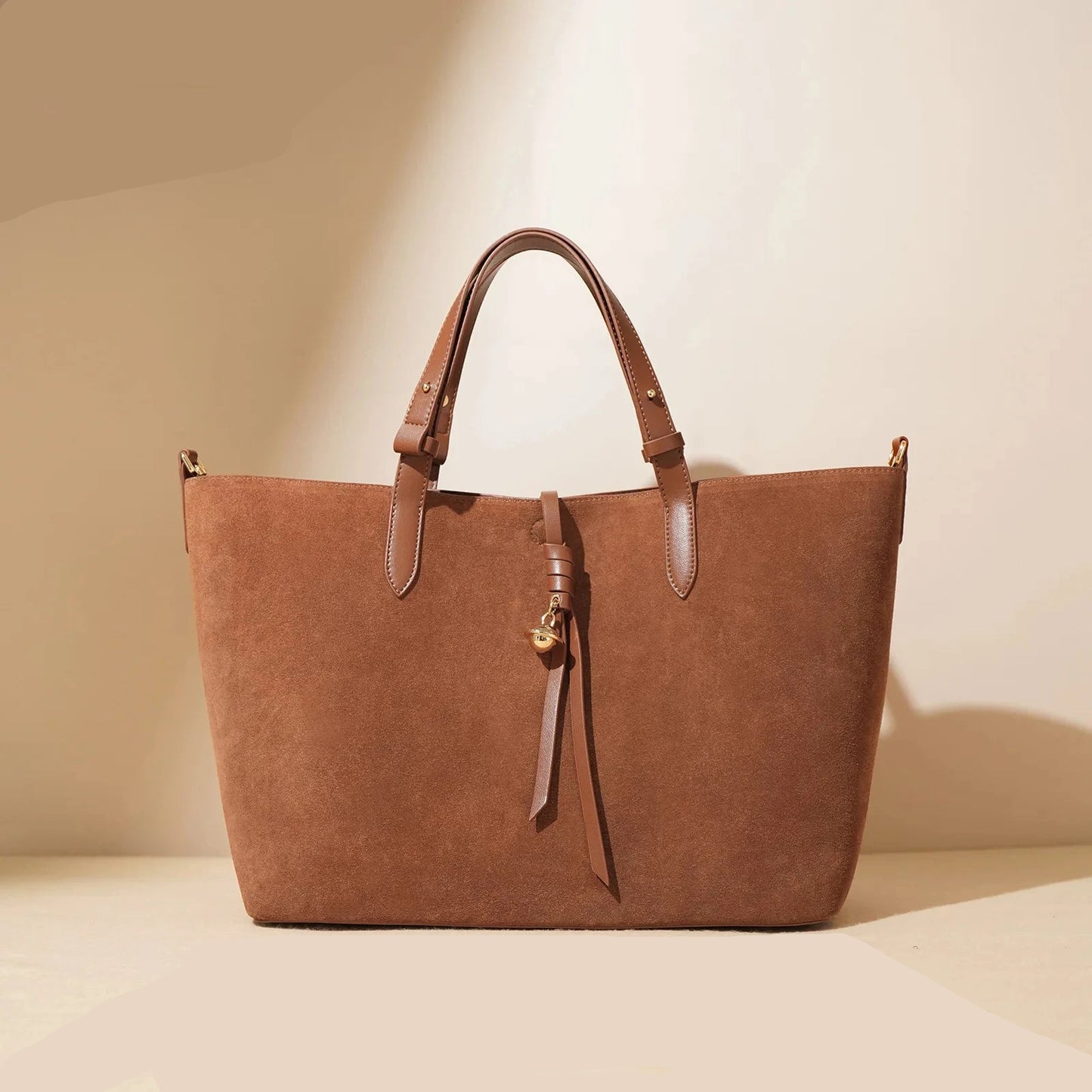 Henrietta Suede Leather Tote Bag