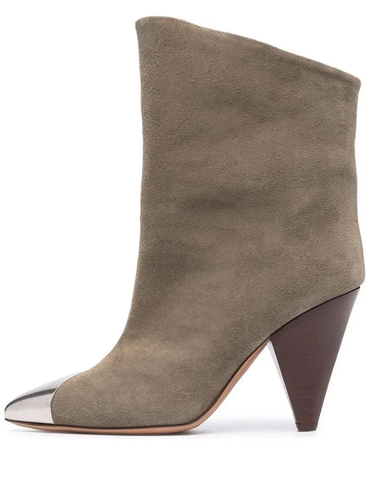 brown-suede-pointed-toe-boots-with-silver-tip
