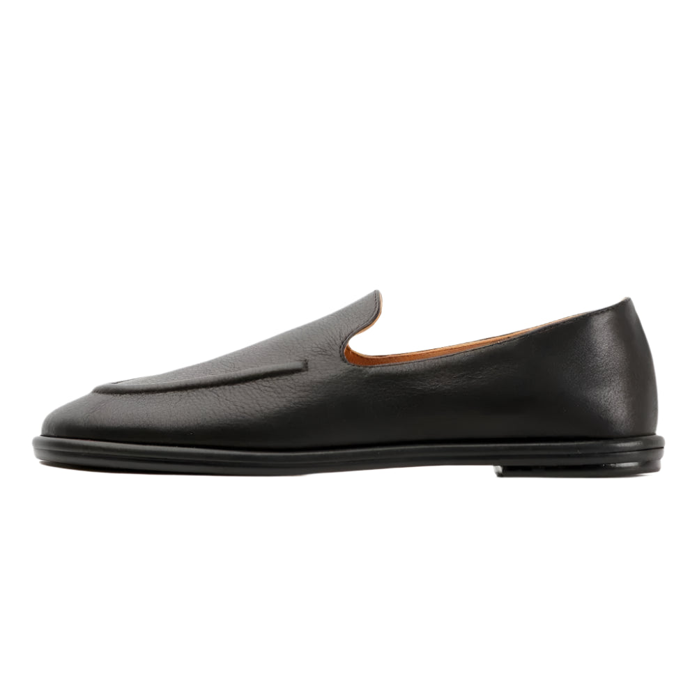 Genuine Leather Round Toe Loafers One Foot Slip-on Shoes Women