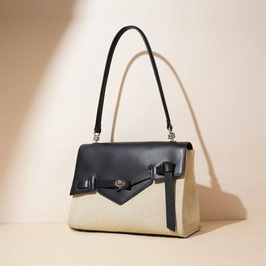 Cleo Asymetric Flap Shoulder Messenger Crossbody Bag