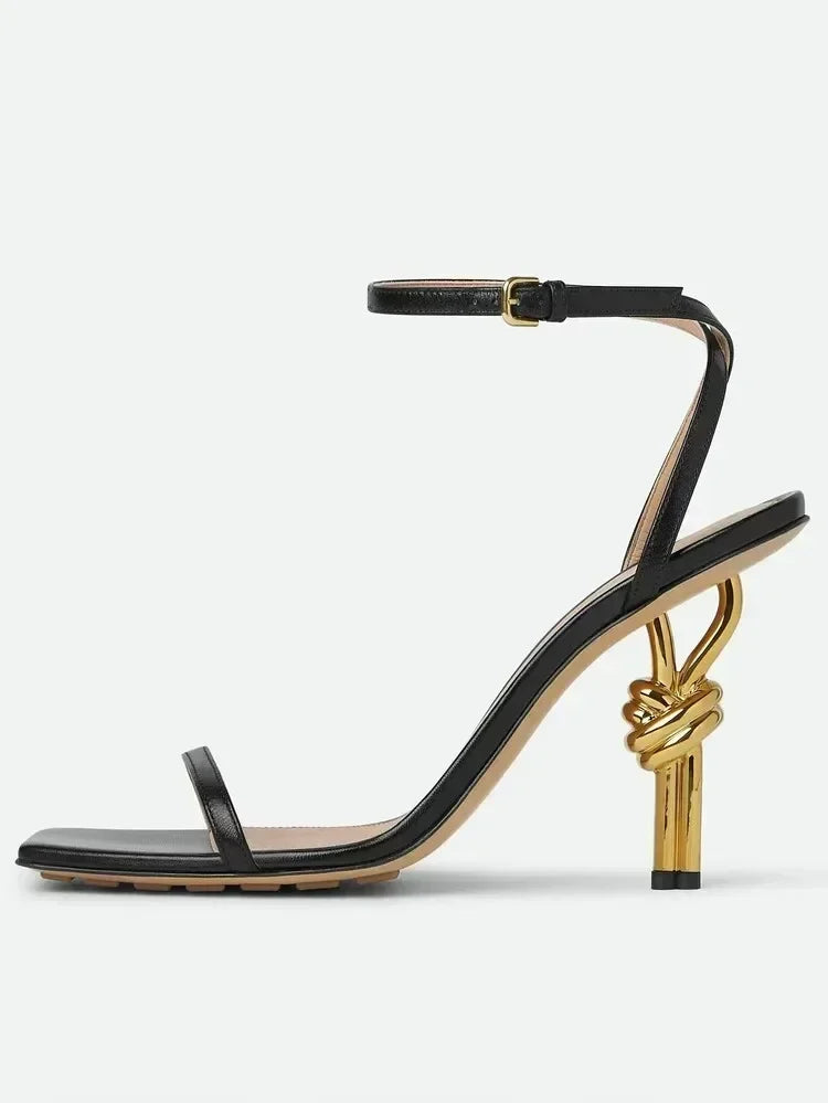 Summer New Slim Square Fit High-heeled Sandals