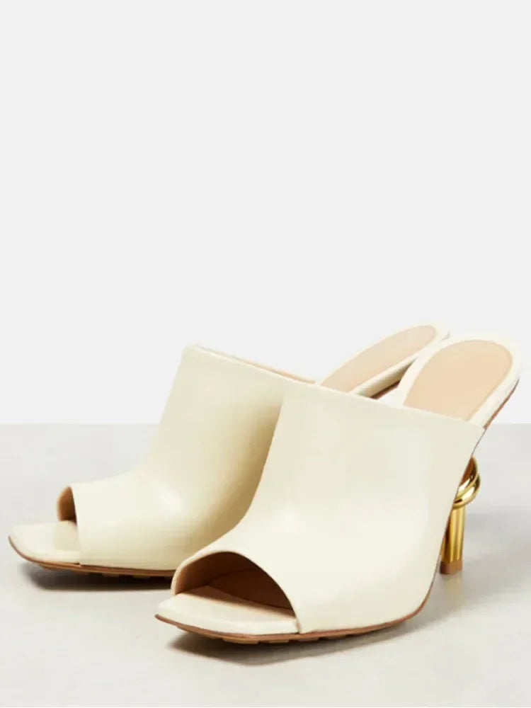 Summer New Slim Square Fit High-heeled Sandals