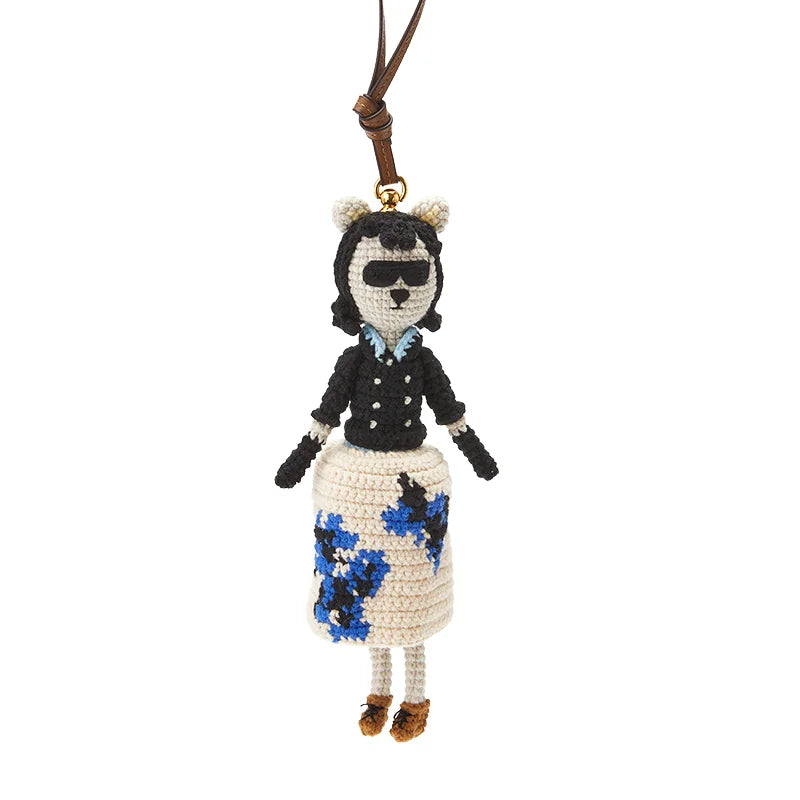 Knitted Doll Pendant Bag Charm