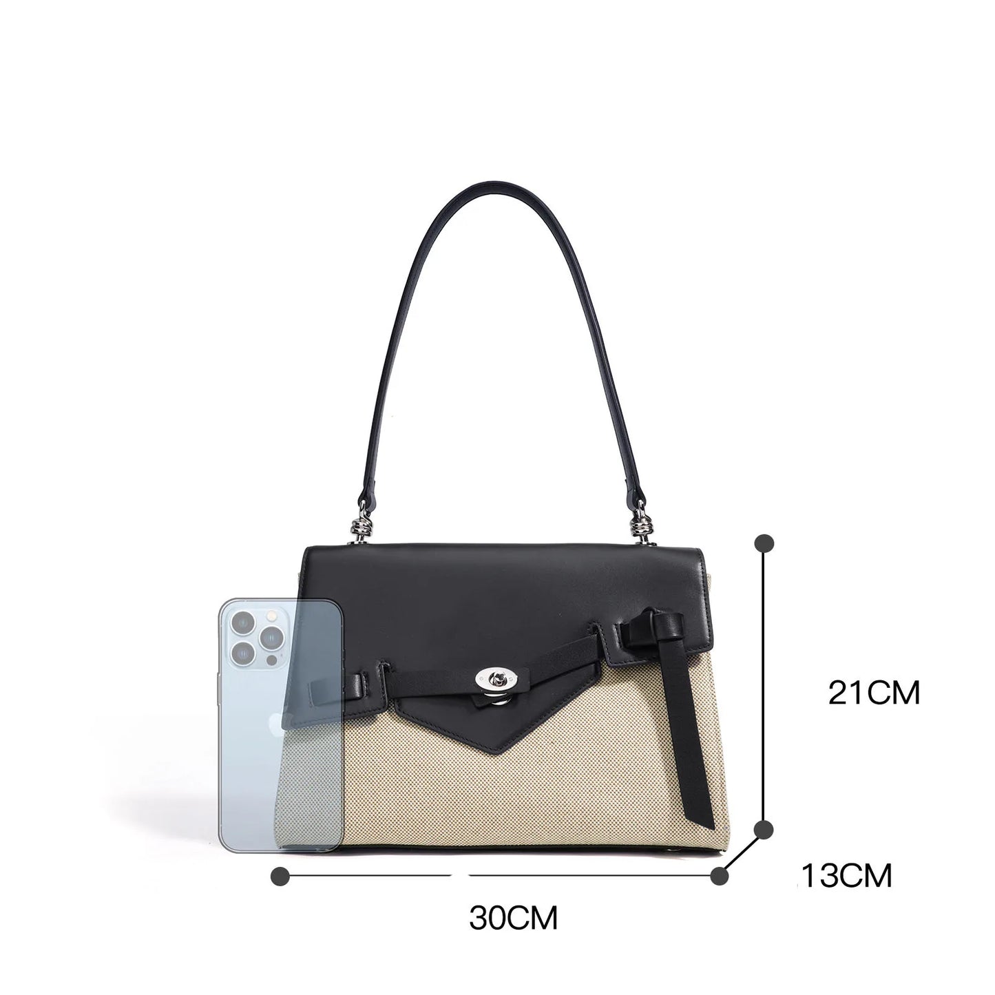 Cleo Asymetric Flap Shoulder Messenger Crossbody Bag