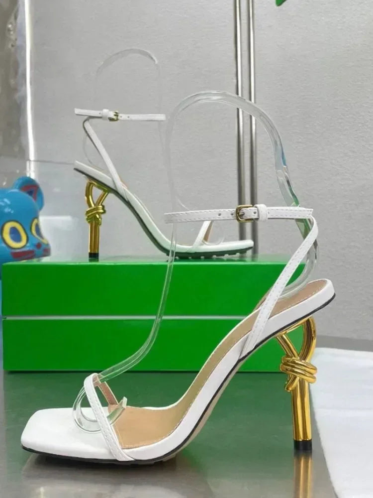 Summer New Slim Square Fit High-heeled Sandals