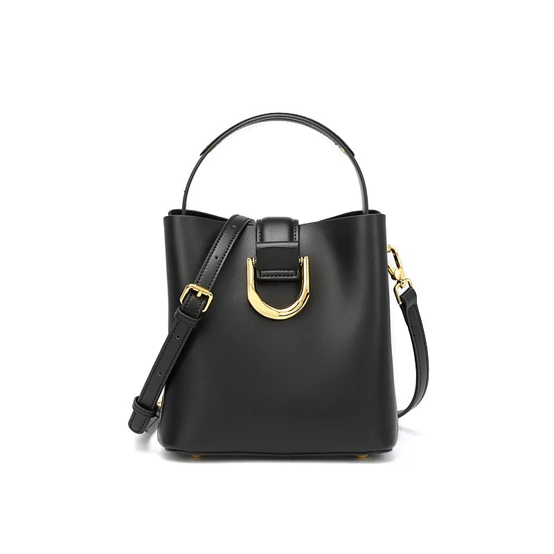 Étoile cowhide bucket bag
