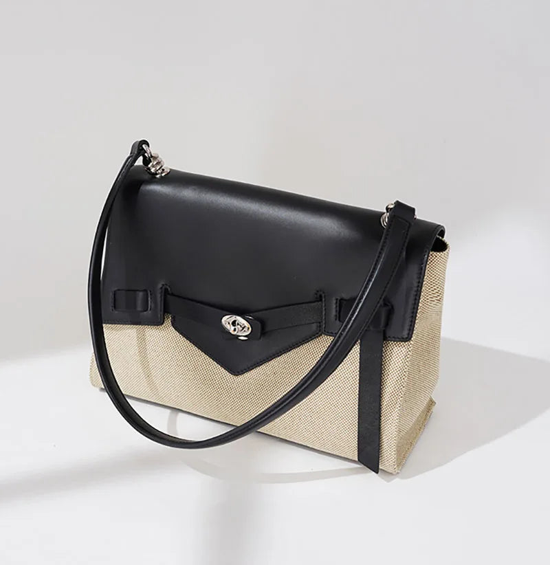 Cleo Asymetric Flap Shoulder Messenger Crossbody Bag