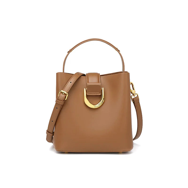 Étoile cowhide bucket bag