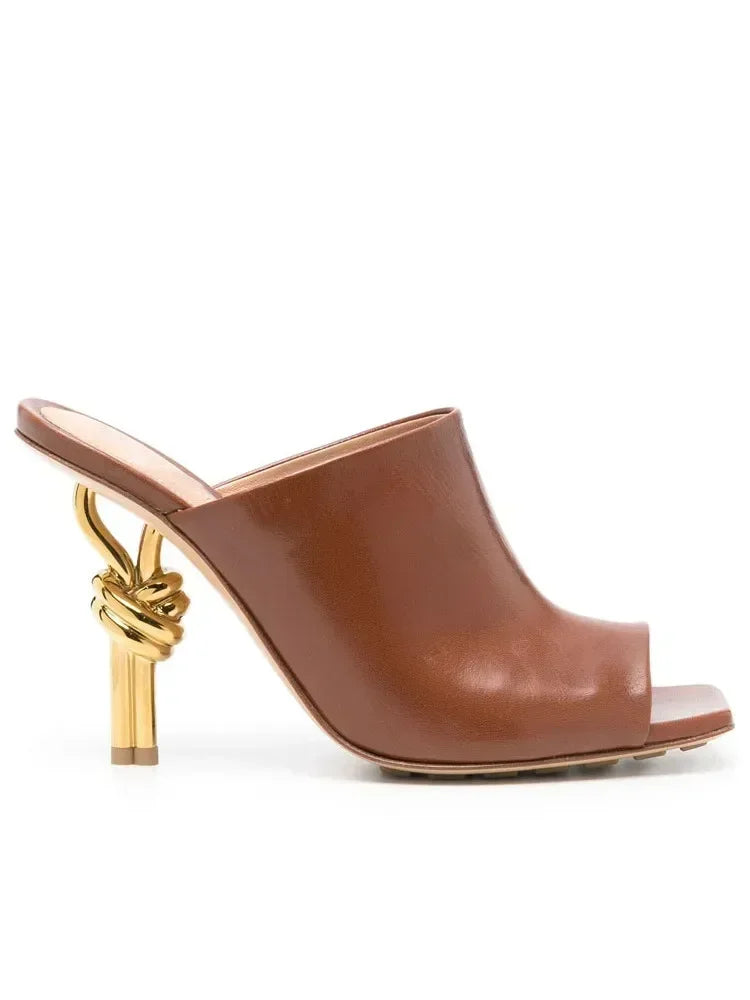 Summer New Slim Square Fit High-heeled Sandals