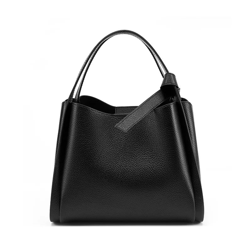 The Arabella Cowhide  Leather Bucket Crossbody Bag