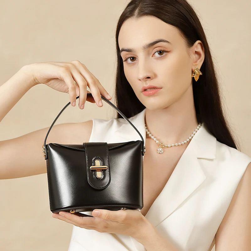 Burmisa Vintage  Leather Small Crossbody Bags