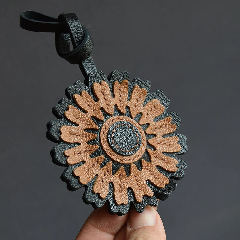 Leather Hand sewn Bag Pendant