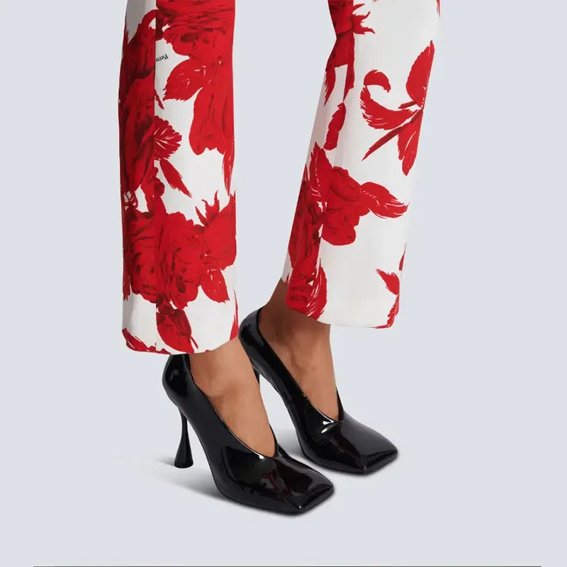 Square Headed Thin High Heels