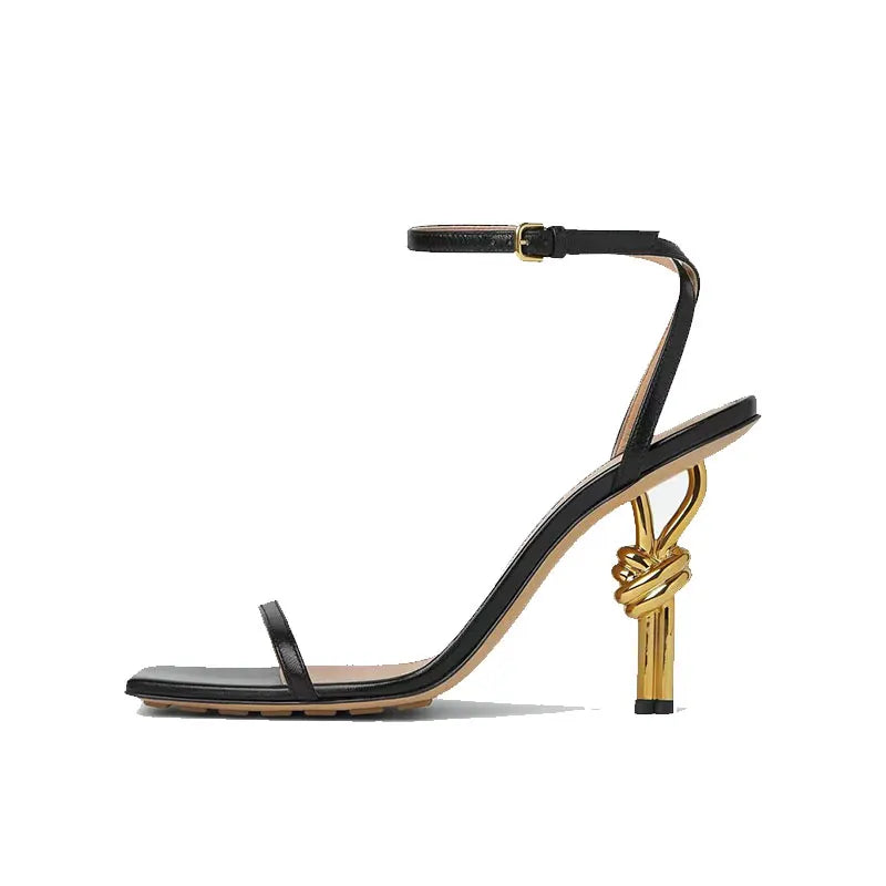 Summer New Slim Square Fit High-heeled Sandals