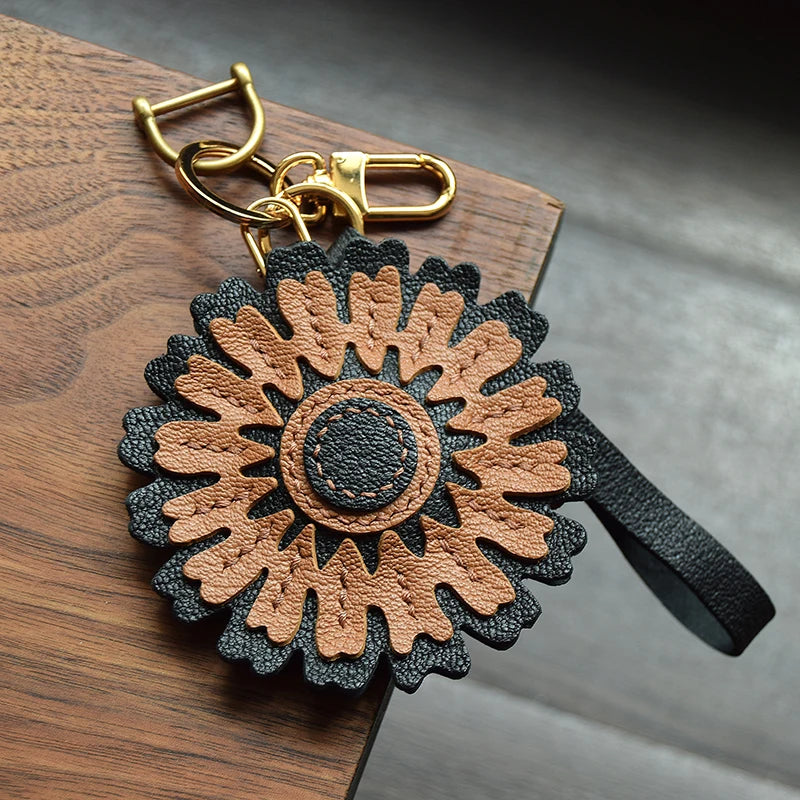 Leather Hand sewn Bag Pendant