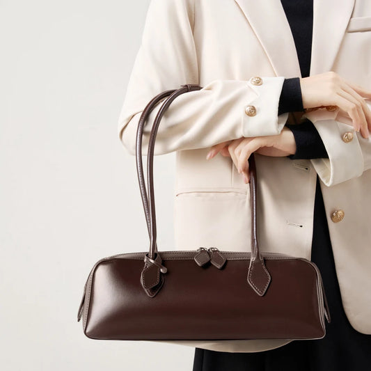 Esmé Top-Grain Leather  Oversized Underarm Bag