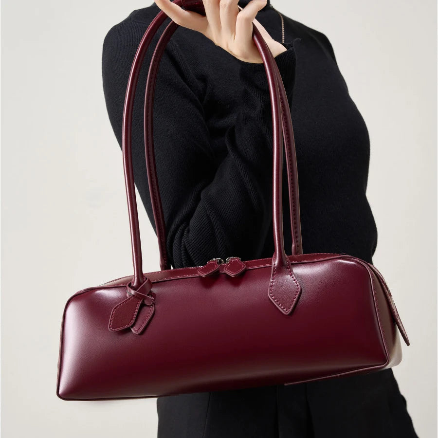 Esmé Top-Grain Leather  Oversized Underarm Bag