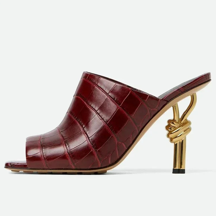 Summer New Slim Square Fit High-heeled Sandals