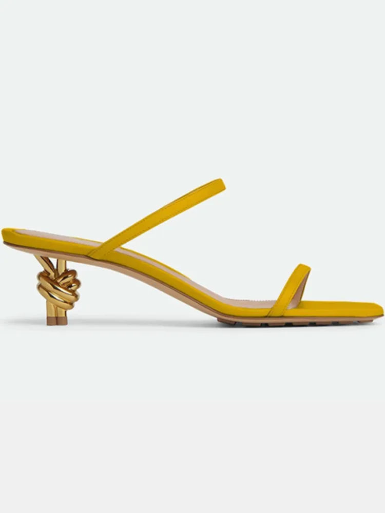 Summer New Slim Square Fit High-heeled Sandals