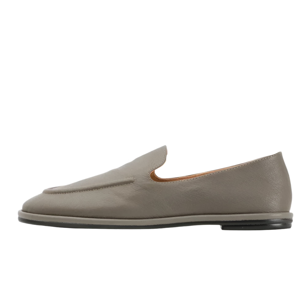 Genuine Leather Round Toe Loafers One Foot Slip-on Shoes Women